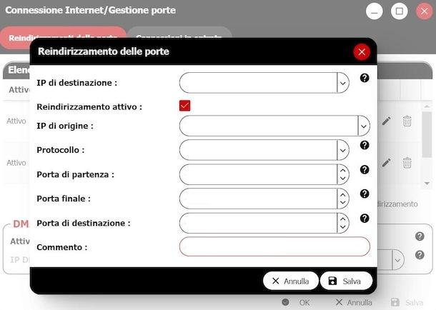 Come aprire il NAT