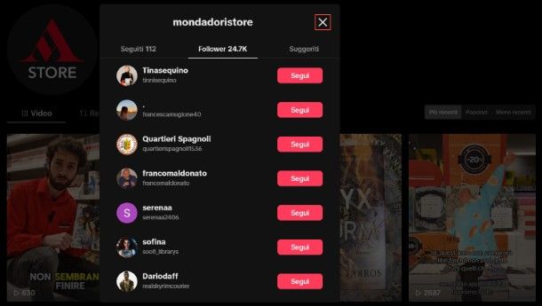 Come vedere i follower di una persona su TikTok