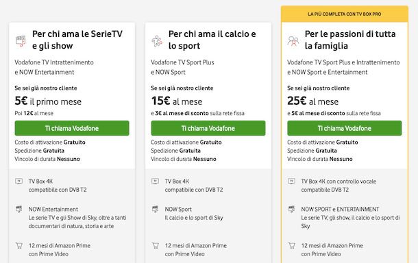 Offerte Vodafone TV