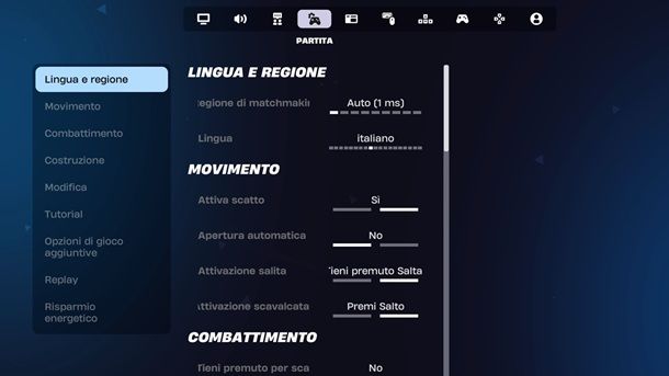 Regione matchmaking Fortnite