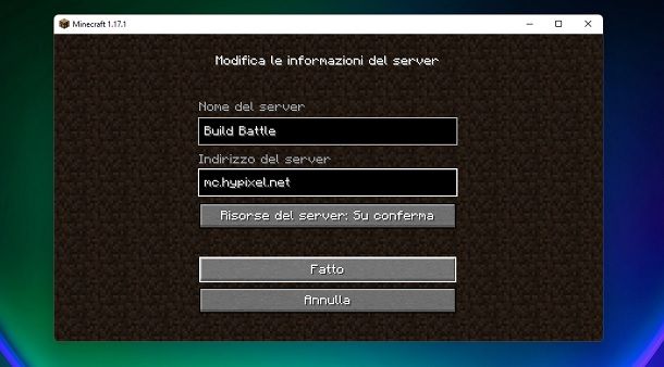 Come giocare alle Build Battle su Minecraft 1.17