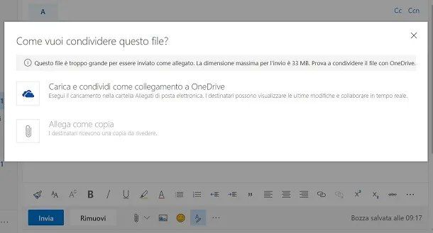 Outlook OneDrive