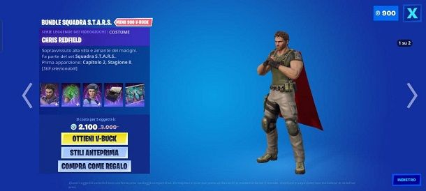 Skin Chris Redfield Fortnite