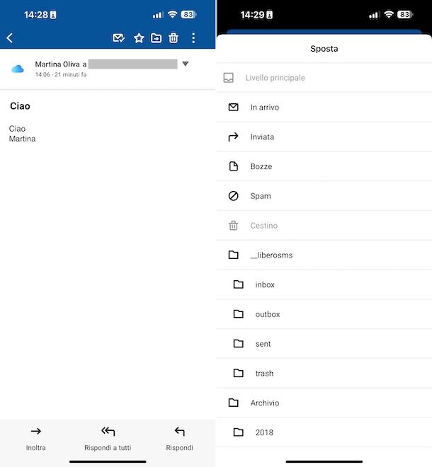 Libero Mail app