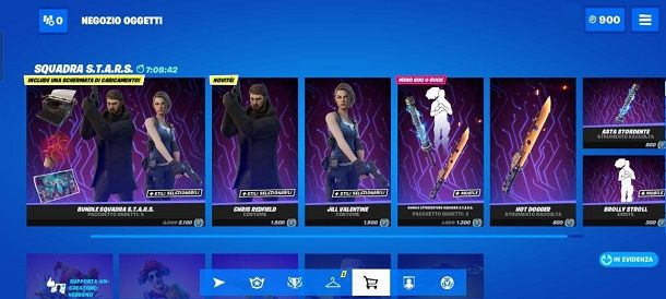 Bundle Squadra STARS Resident Evil Fortnite