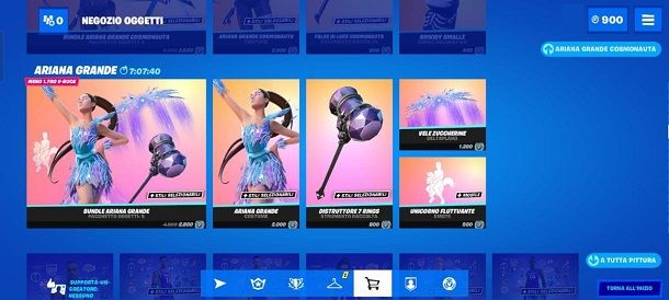 Bundle Ariana Grande Negozio Fortnite