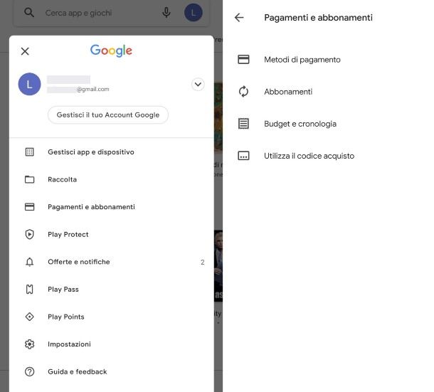 Come disattivare abbonamenti da Play Store