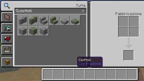 Come si crea la pozione di forza Minecraft Ciottoli