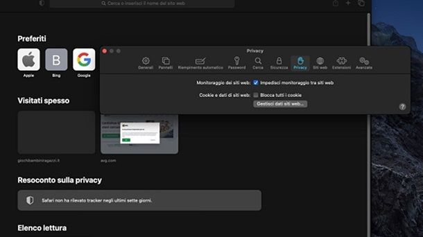 Safari file temporanei