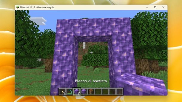 Come piazzare l'ametista su Minecraft