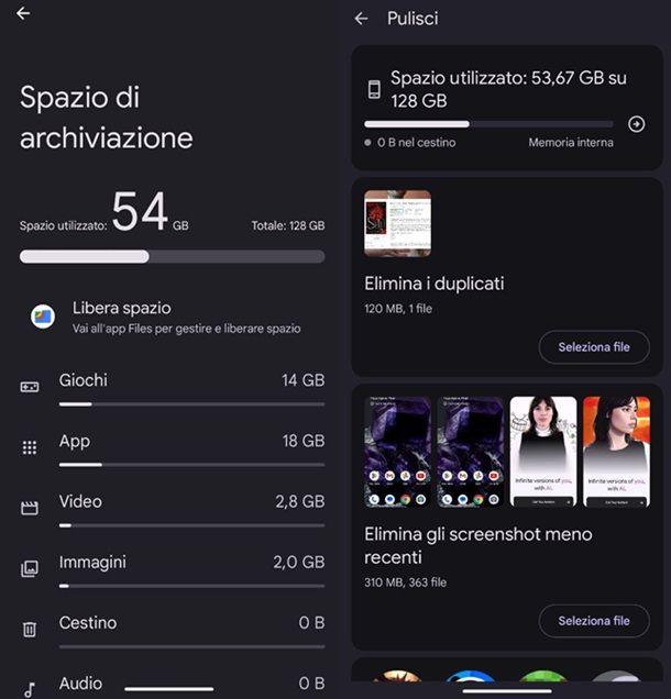 File temporanei duplicati Android Google Pixel