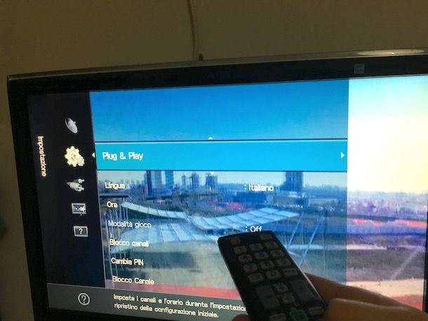 Come resettare TV Samsung non Smart