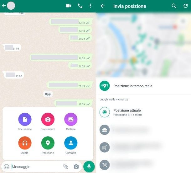 Come trovare la posizione di un cellulare tramite WhatsApp