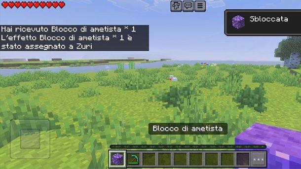 Come raccogliere l'ametista su Minecraft Bedrock