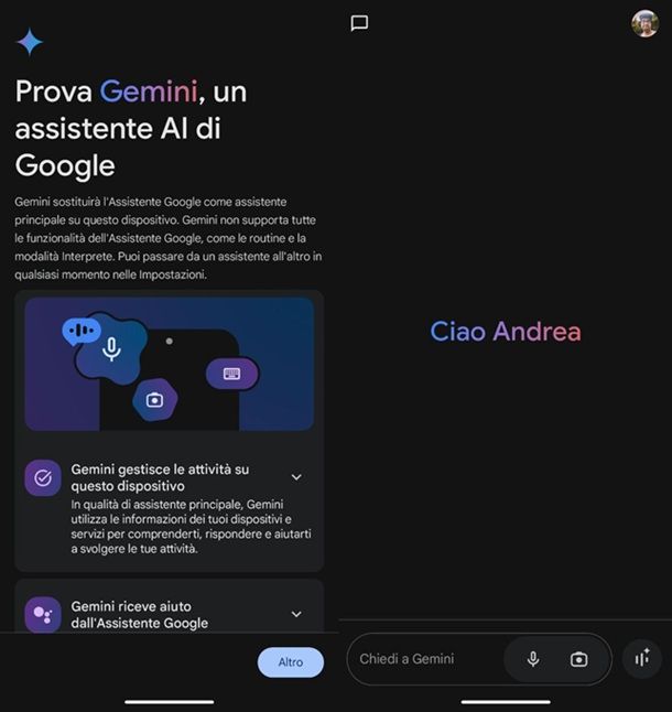 Come sostituire Google Assistant con Gemini