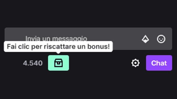 Riscattare punti canale bonus Twitch