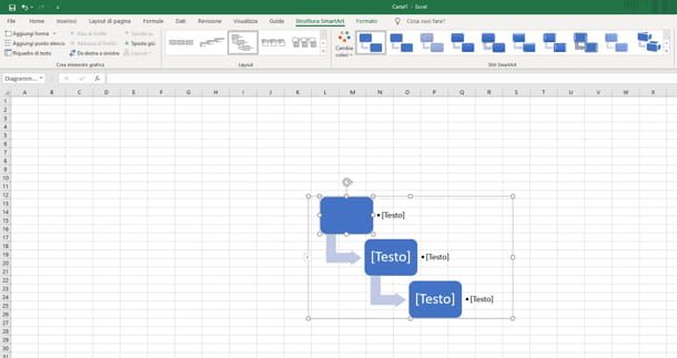 creare diagrammi di flusso con excel