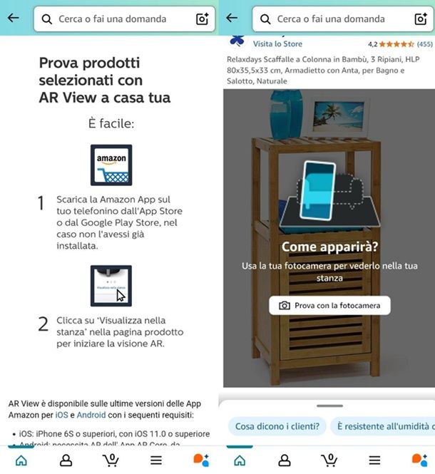 Amazon AR View Android