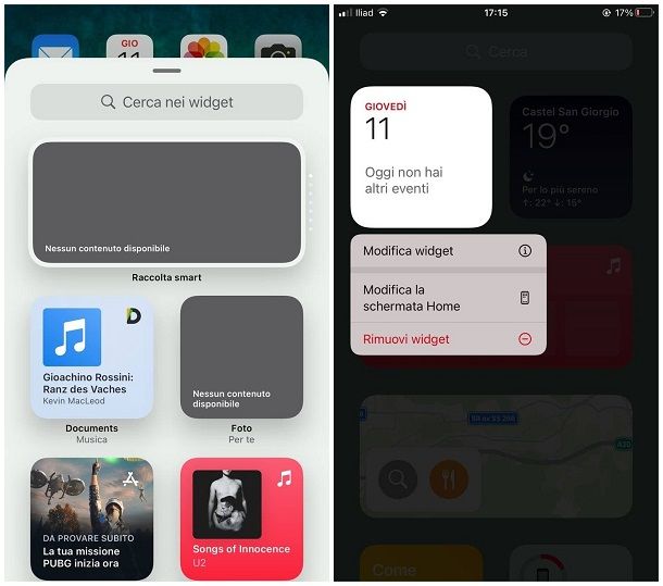 Come aggiungere un widget su iPhone