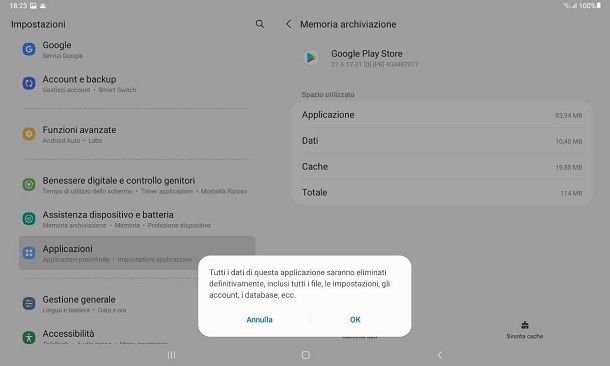 Come attivare Android System WebView disattivato