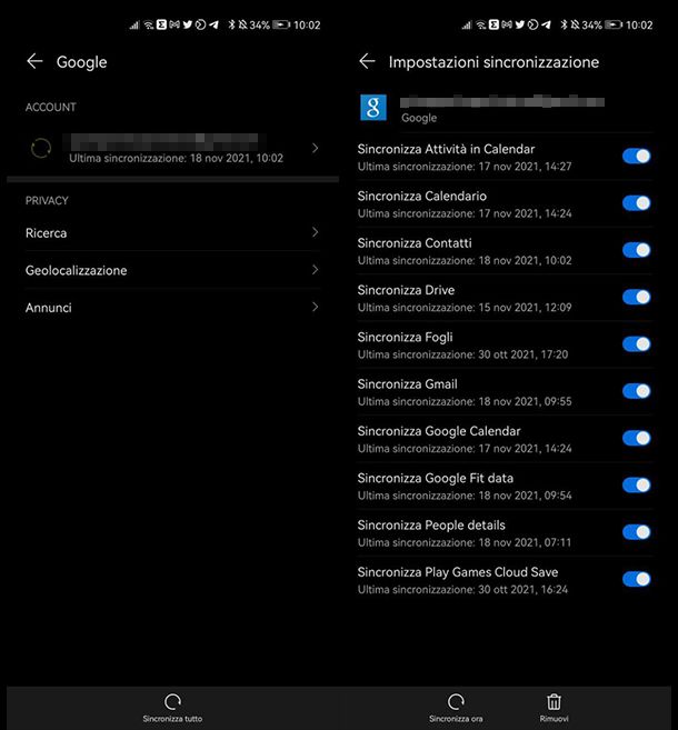 Come trasferire dati da HUAWEI a OPPO con sincronizzazione dati di google