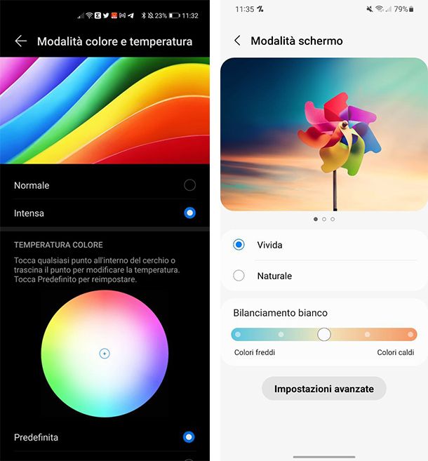 Come ripristinare i colori dello schermo su Android