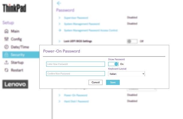 Come cambiare password al PC