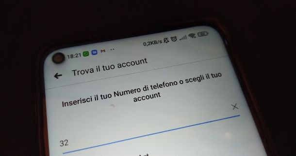 Trovare account Facebook vecchio app 