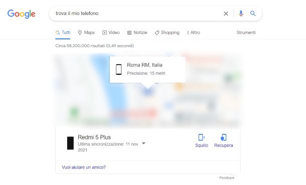 Come trovare la posizione di un cellulare con Google Maps 