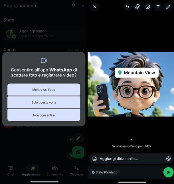 Come localizzare una foto inviata su WhatsApp