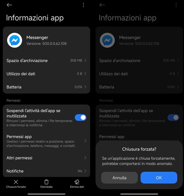 Come forzare chiusura app Xiaomi
