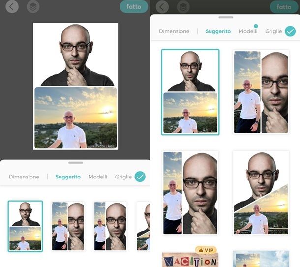 Come unire due foto in unico file iPhone e iPad