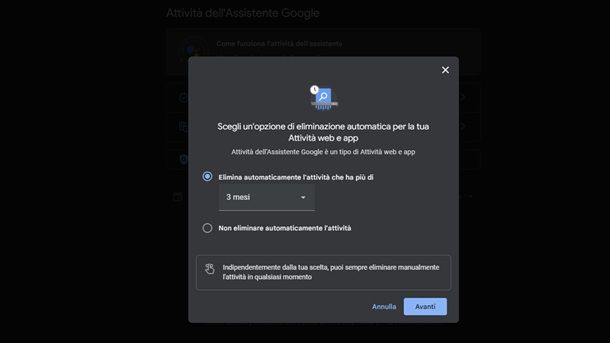 Come eliminare l'attività di Google Assistant