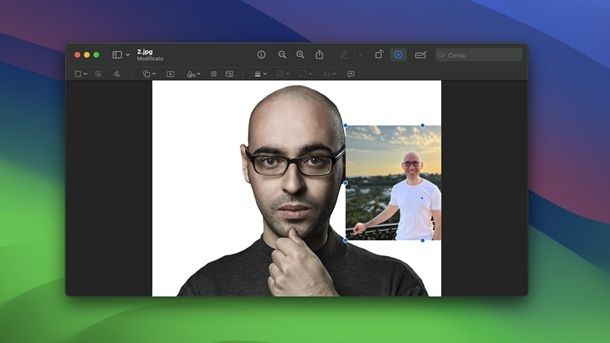 Come unire due JPG con Mac