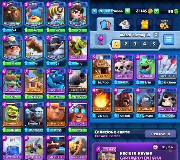 Deck Clash Royale