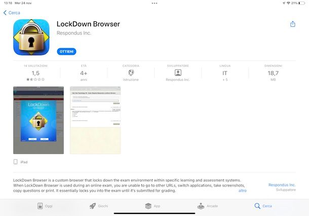 LockDown Browser iPad