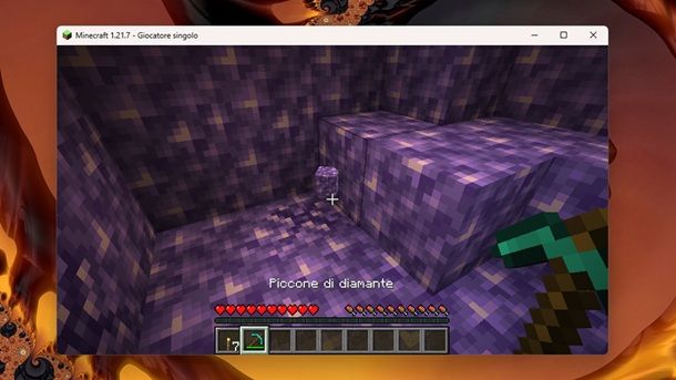 Blocco semplice di ametista piccone Minecraft Java