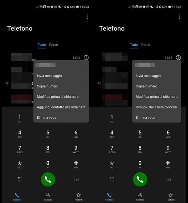 Come bloccare un numero di telefono su HUAWEI