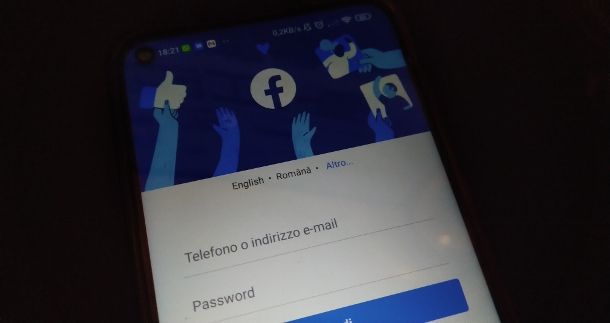 Trovare account Facebook vecchio con password