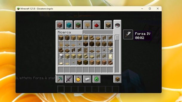 Come fare la pozione di forza 4 su Minecraft