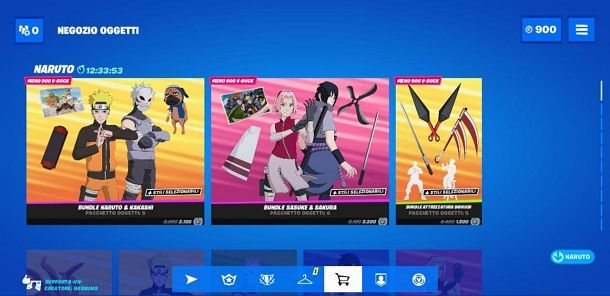 Fortnite x Naruto Bundle Negozio