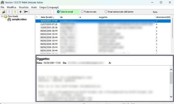 Windows MBox Viewer