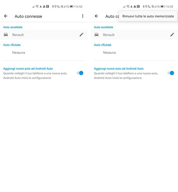 Come resettare Android Auto