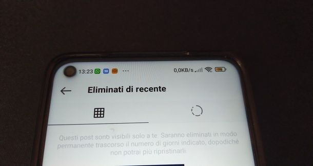 Eliminati di recente Instagram