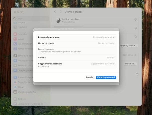 Come cambiare password al PC