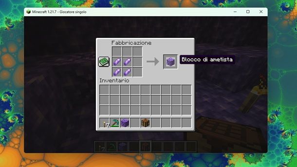 Schegge di ametista Minecraft