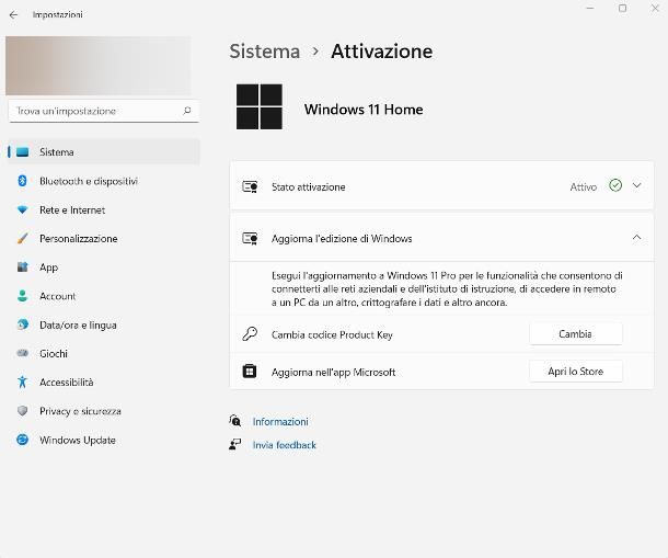 Come passare da Windows 11 Home a Pro