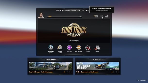 World of Trucks non connesso ETS2