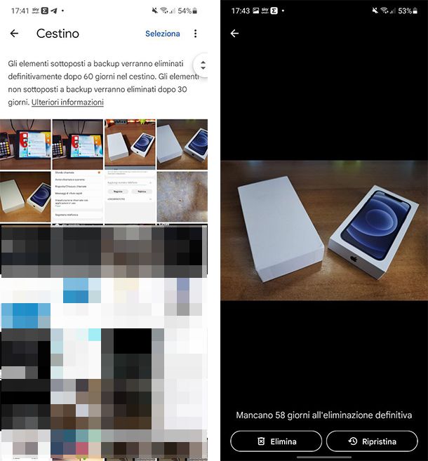 Come recuperare foto cancellate da Samsung con Google Foto
