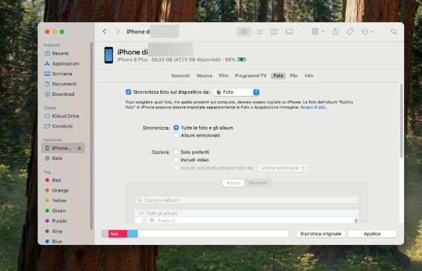Come trasferire foto da iPhone a Mac